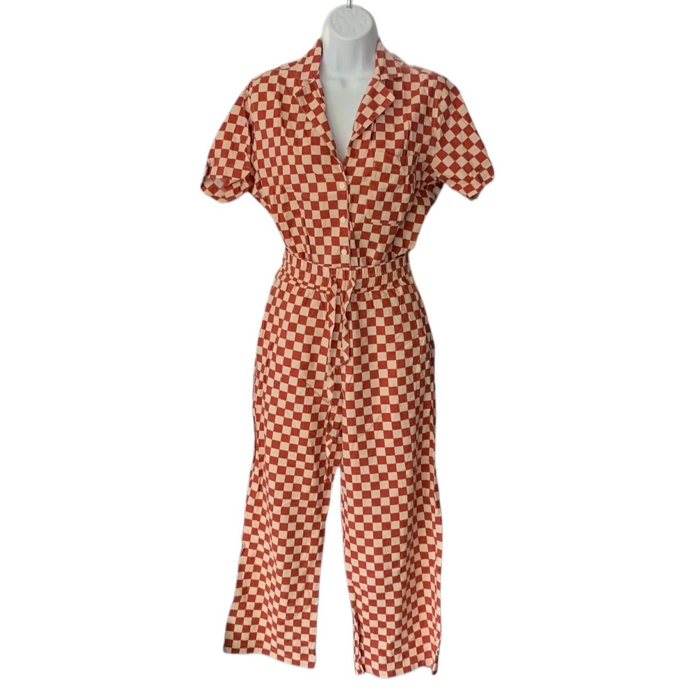 NWOT, Wray Spiced Checkered Long Lounge Set size Small - Picture 7 of 8